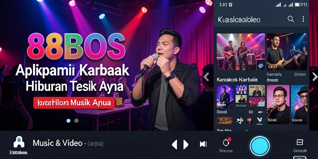 Tampilan antarmuka 88BOS yang menarik dan fungsional untuk karaoke.