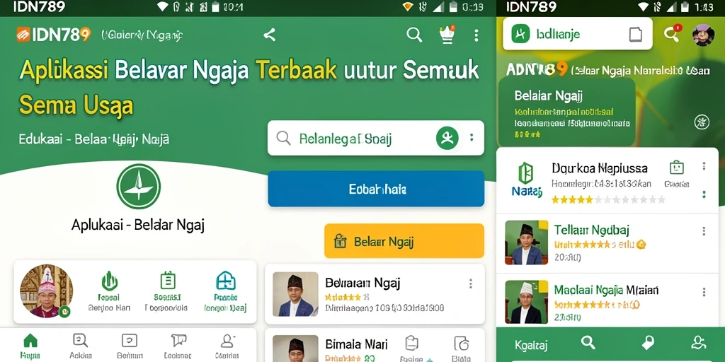 Antarmuka pengguna IDN789 yang interaktif dan menarik.