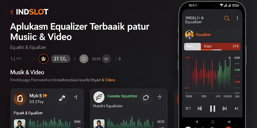Antarmuka INDSLOT yang menampilkan fitur Equalizer yang canggih.