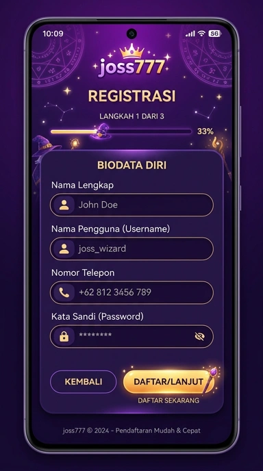 Panduan Membuat Akun Baru joss777 dengan Mudah